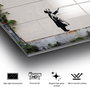 Wallity Cuadro Decorativo de Cristal Templado Banksy 70 x 100 cm